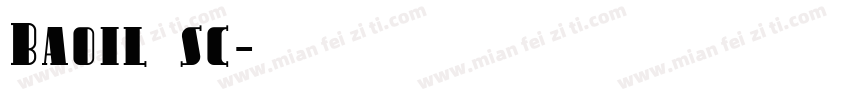 Baoil sc字体转换